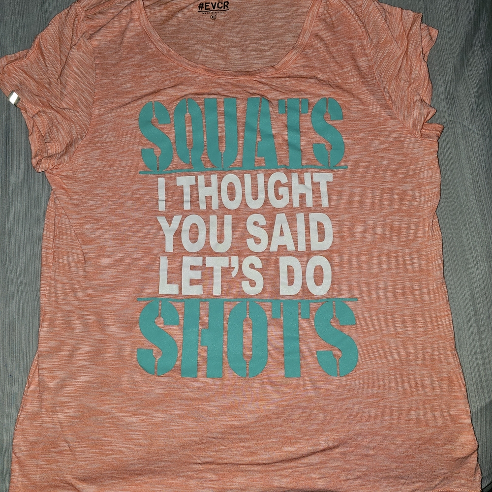 #EVCR Orange Activewear Graphic Tee